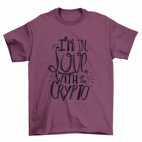Love crypto t-shirt design