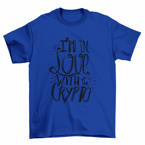 Love crypto t-shirt design