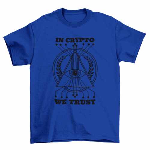 Crypto trust t-shirt deisgn