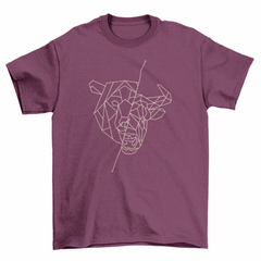 Geometric Bear Bull T-shirt