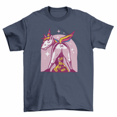 Bitcoin unicorn t-shirt design