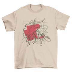 Bull charts t-shirt