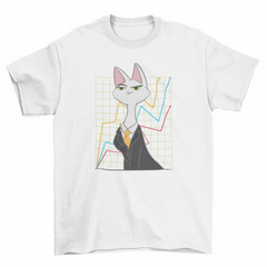 Investor cat t-shirt