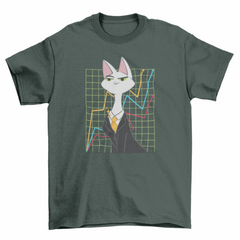 Investor cat t-shirt
