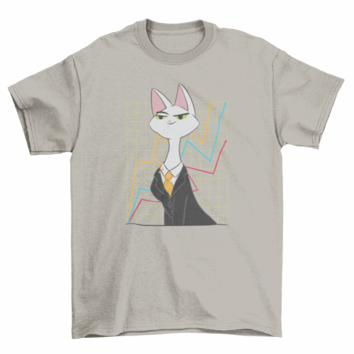 Investor cat t-shirt