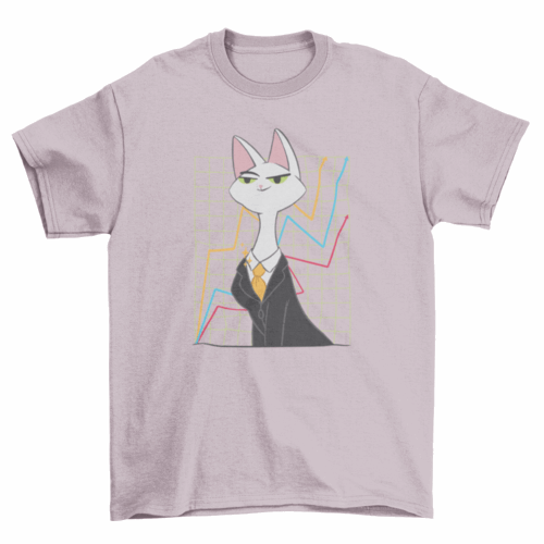 Investor cat t-shirt