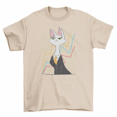Investor cat t-shirt