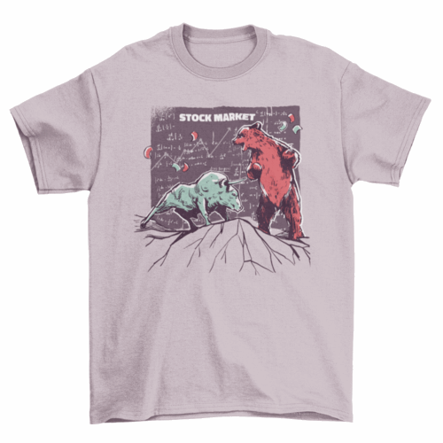 Animals stock market t-shirt