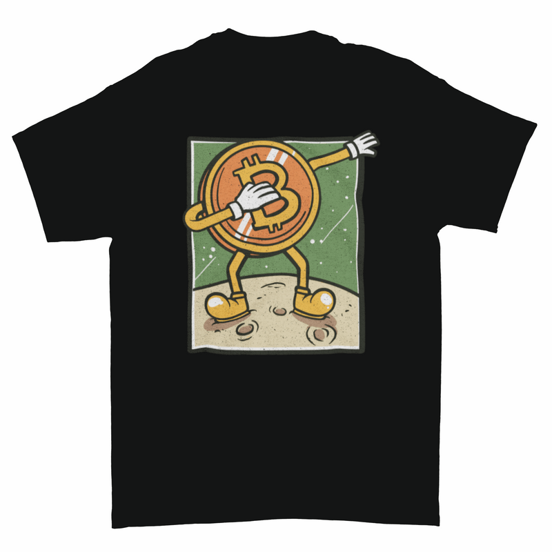 Bitcoin dabbing t-shirt