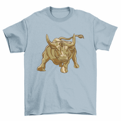 Gold bitcoin bull t-shirt
