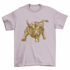 Gold bitcoin bull t-shirt