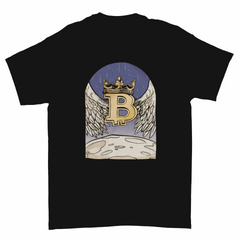 Angel bitcoin landing on the moon t-shirt design