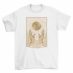 Bitcoin symbol tarot card t-shirt