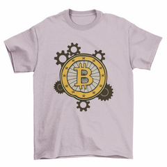 Bitcoin gears t-shirt design