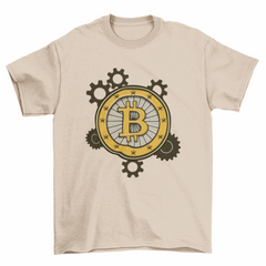 Bitcoin gears t-shirt design