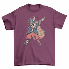 Dabbing bitcoin skeleton pirate t-shirt