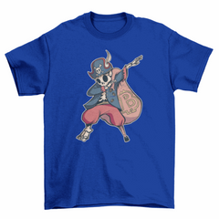 Dabbing bitcoin skeleton pirate t-shirt