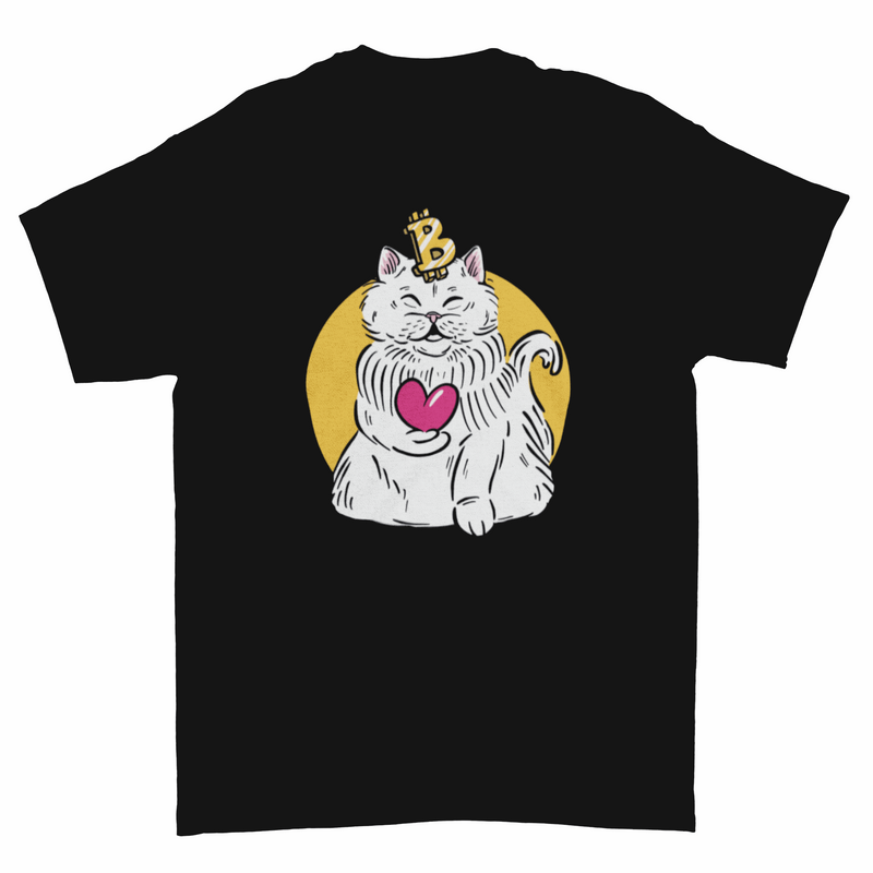 Bitcoin cat cryptocurrency t-shirt