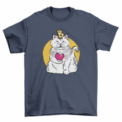 Bitcoin cat cryptocurrency t-shirt