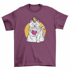 Bitcoin cat cryptocurrency t-shirt