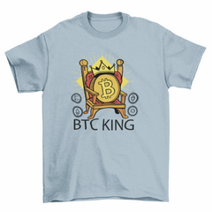 Bitcoin crypto king t-shirt