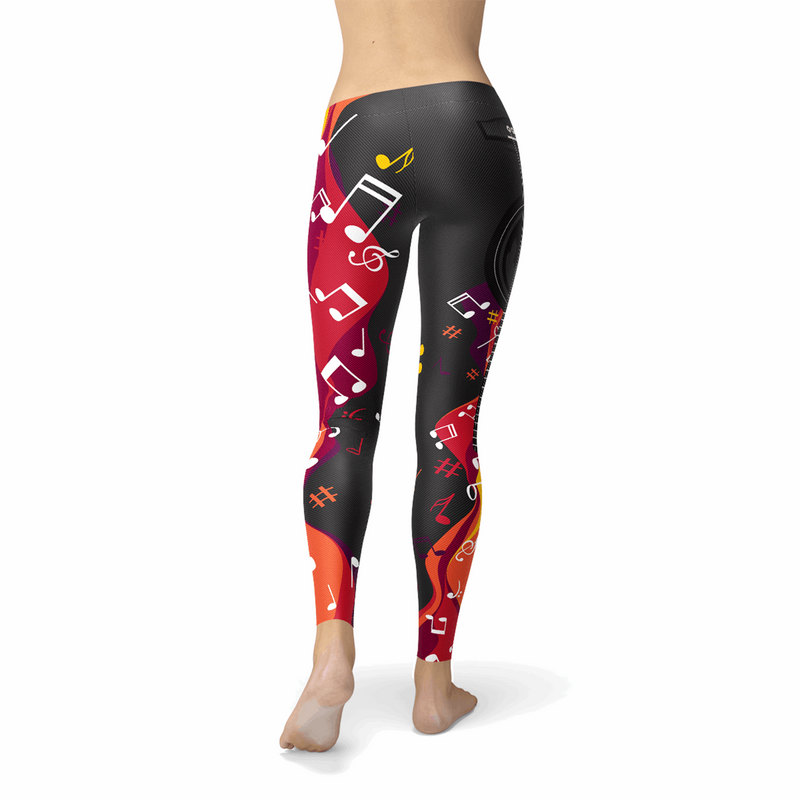 Guitar and Music Note Leggings