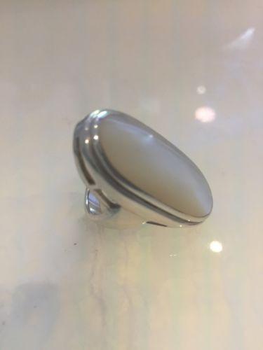 Silver Mother Of Pearl Ring (Oval)