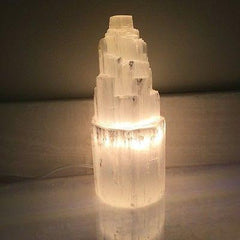 Selenite Skyscraper Lamp Small