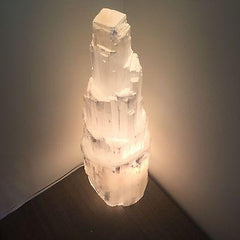 Selenite Skyscraper Lamp