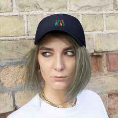 Rainbow Love Wins Unisex Twill Cap