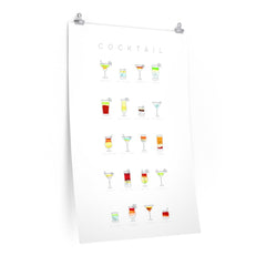 Cocktails Art Poster Decor