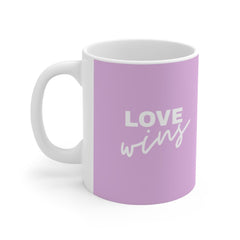 Rainbow Love Wins Mug 11oz