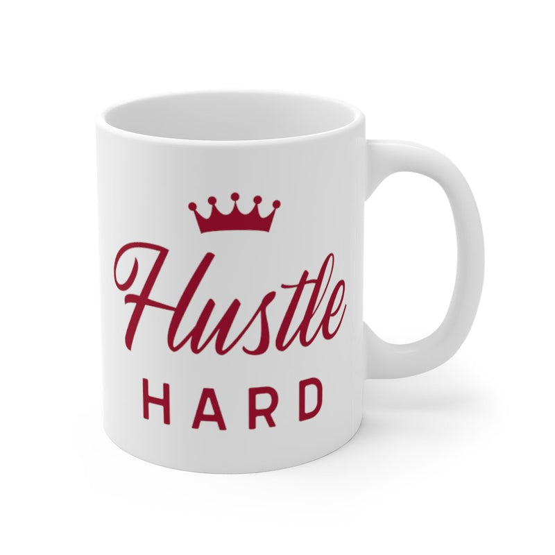 Hustle Hard Mug with Crown Gift