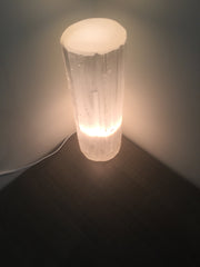 Selenite Flat Top Lamp