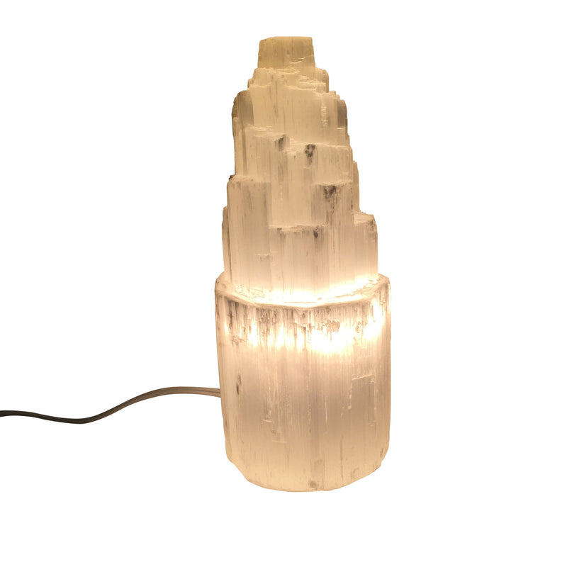 Selenite Skyscraper Lamp Small