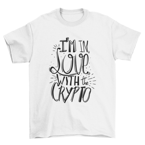 Love crypto t-shirt design