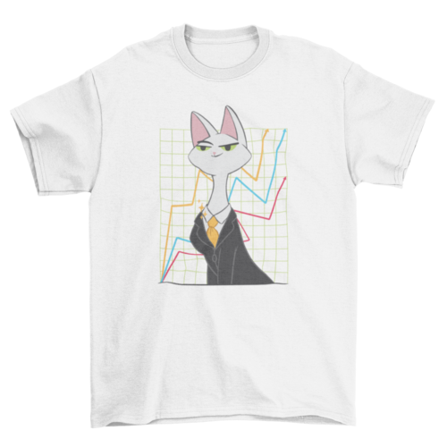 Investor cat t-shirt