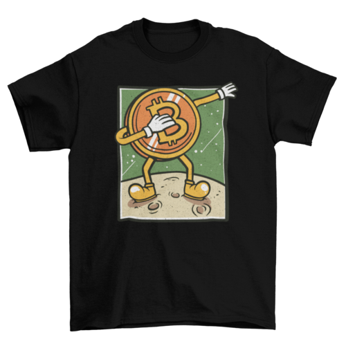 Bitcoin dabbing t-shirt