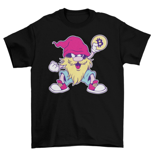 Bitcoin gnome t-shirt