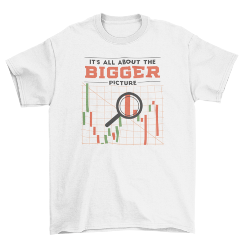 Stock market graph quote t-shirt