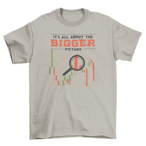 Stock market graph quote t-shirt