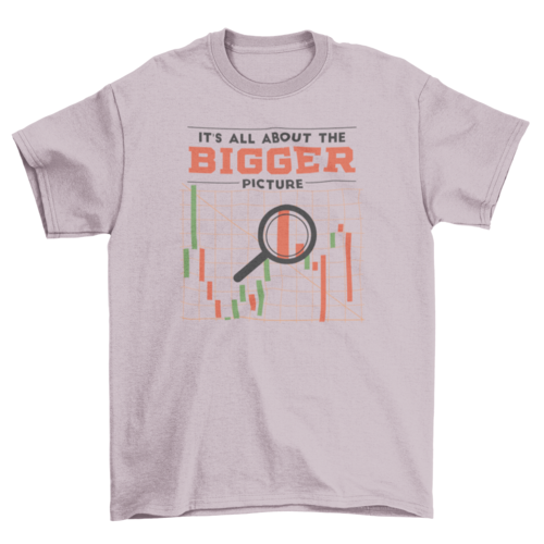 Stock market graph quote t-shirt