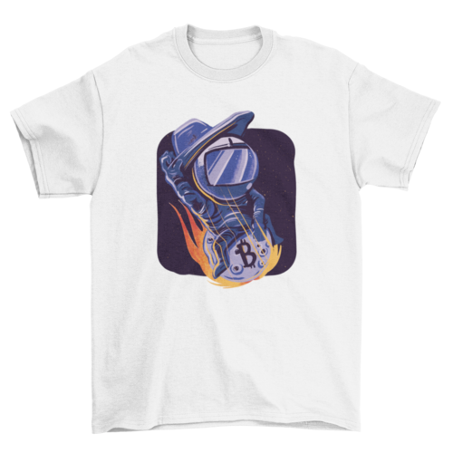 Cowboy astronaut crypto t-shirt