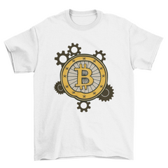 Bitcoin gears t-shirt design