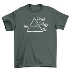 Crypto coins stroke symbols t-shirt