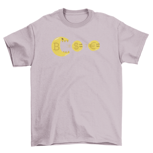 Bitcoin eating currency t-shirt