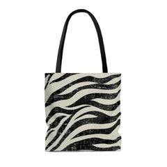 Double Sided Zebra Print Beach Shopper Tote Bag Medium