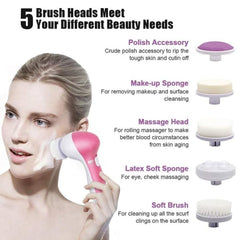 Face Massage Cleansing Brush 5 Pcs Set