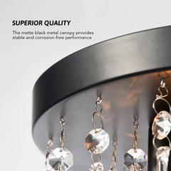 Modern Decorative 4 Light Droplet Hanging Chandelier