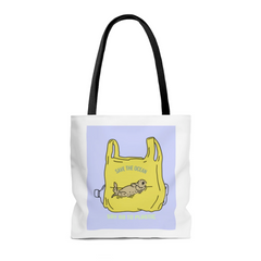 Save Earth Otters Edition Shopper Tote Bag Medium